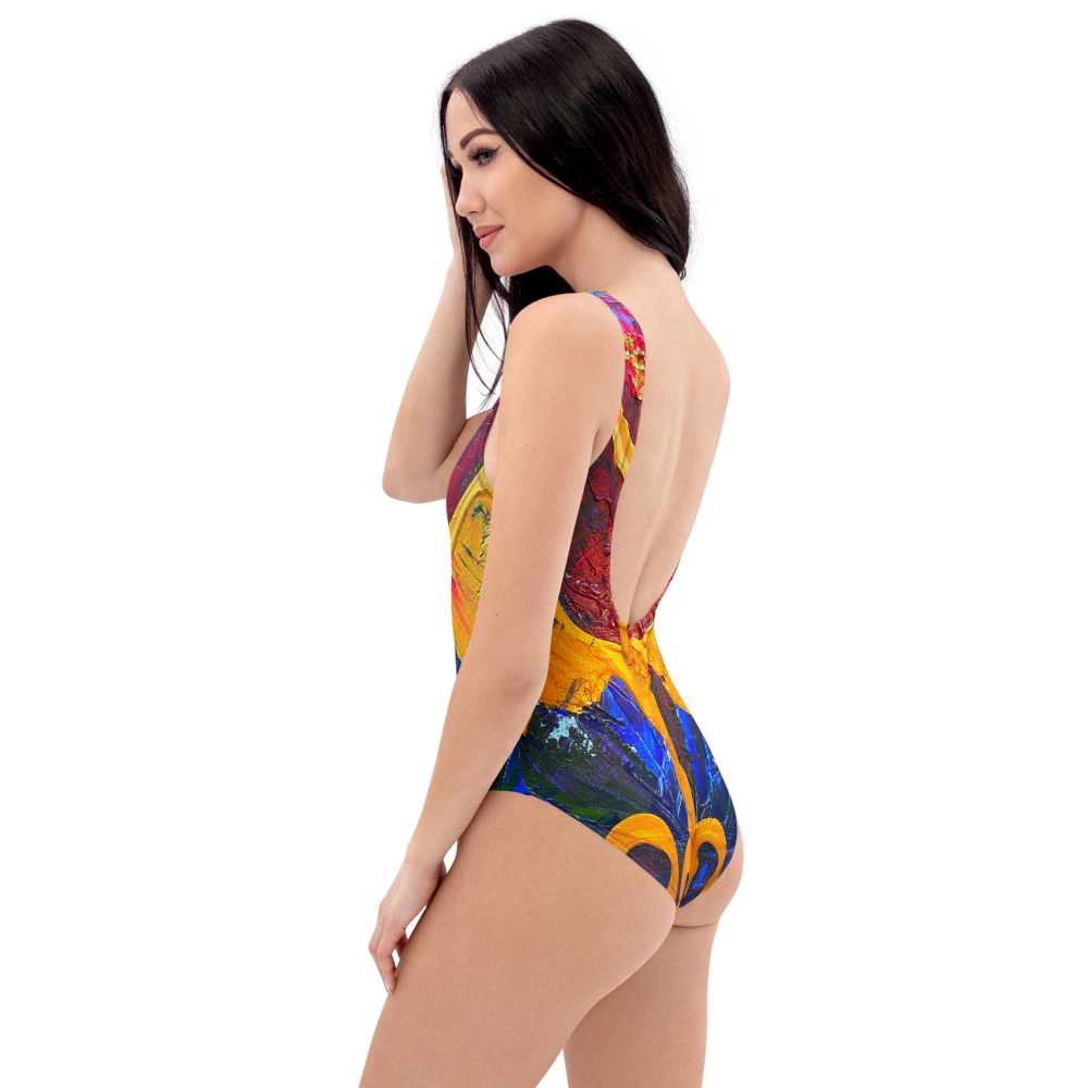 Radiant Abundance: One-Piece Swimsuit