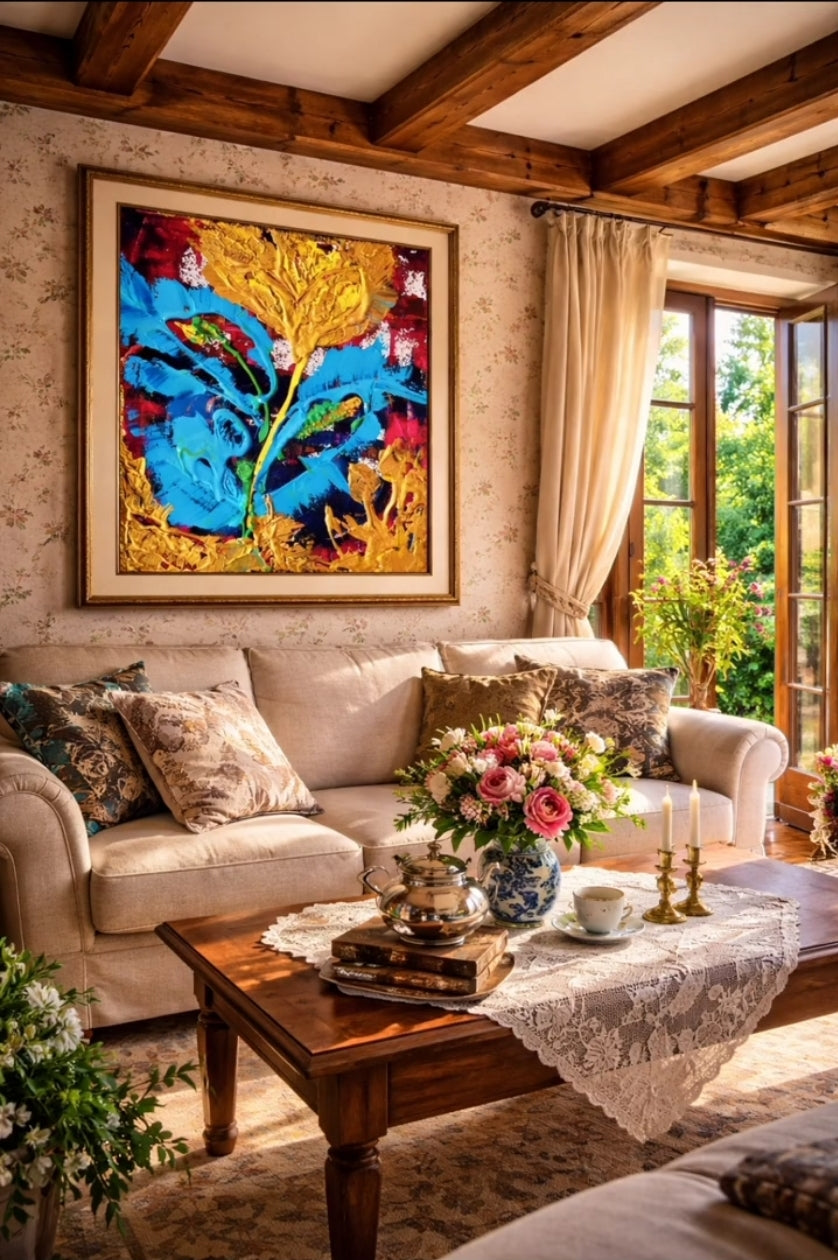 Ascension in Turquoise and Gold