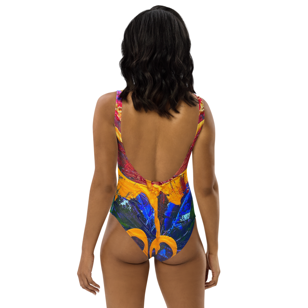 Radiant Abundance: One-Piece Swimsuit