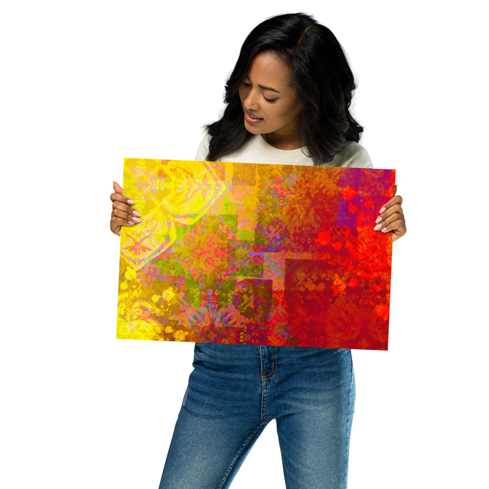 Mandala of Consciousness: Channeled art Poster