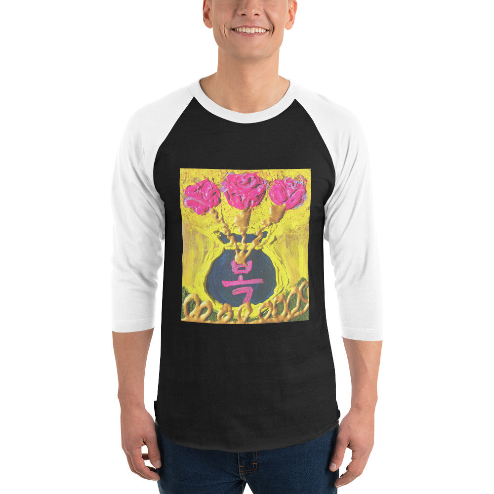 3/4 sleeve raglan shirt