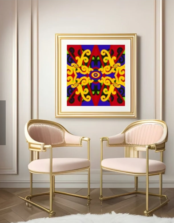 Vibrant Kaleidoscope Mandala