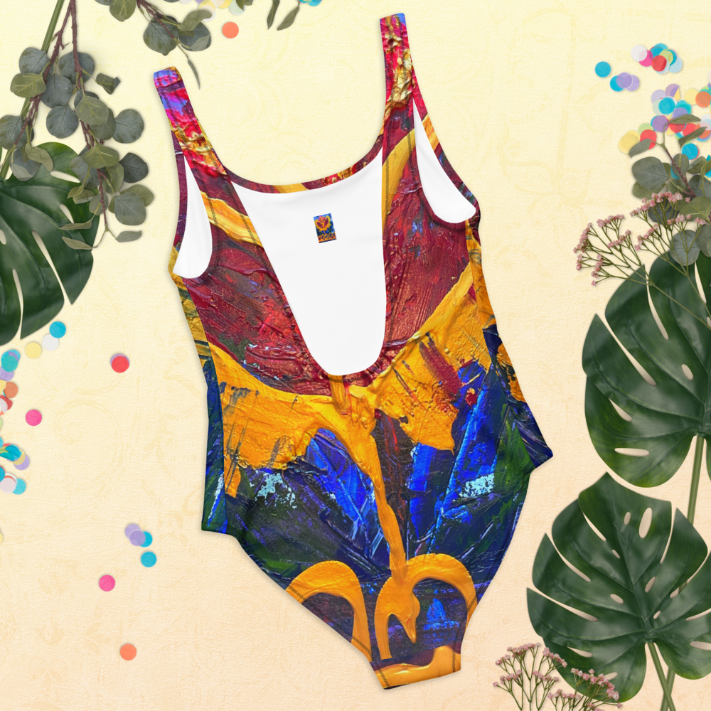 Radiant Abundance: One-Piece Swimsuit