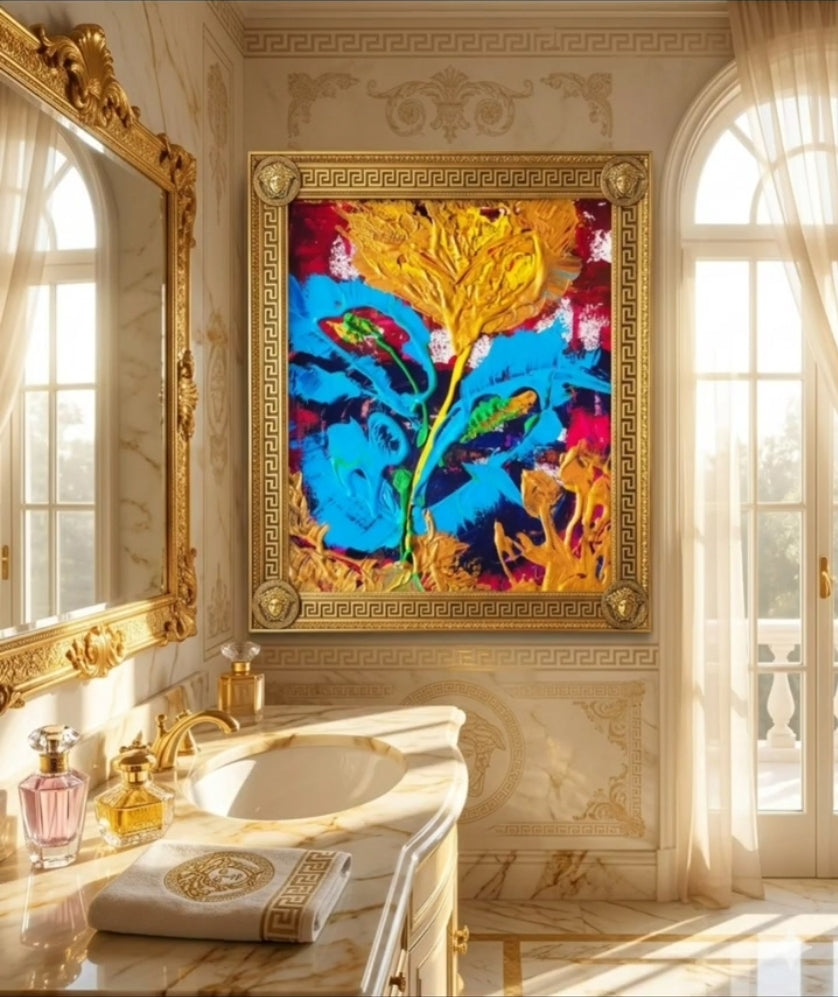 Ascension in Turquoise and Gold
