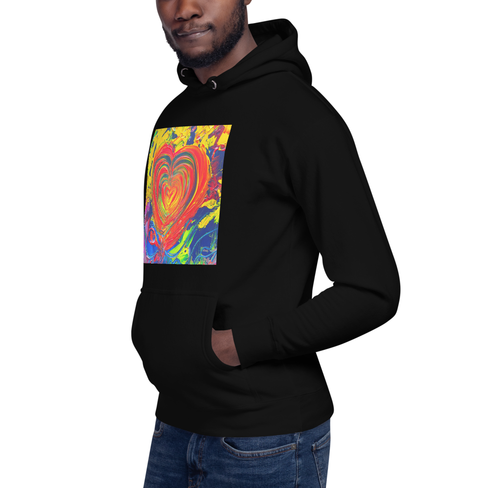 Only Love, Only 사랑 : Unisex Hoodie(Channeled abstract art)