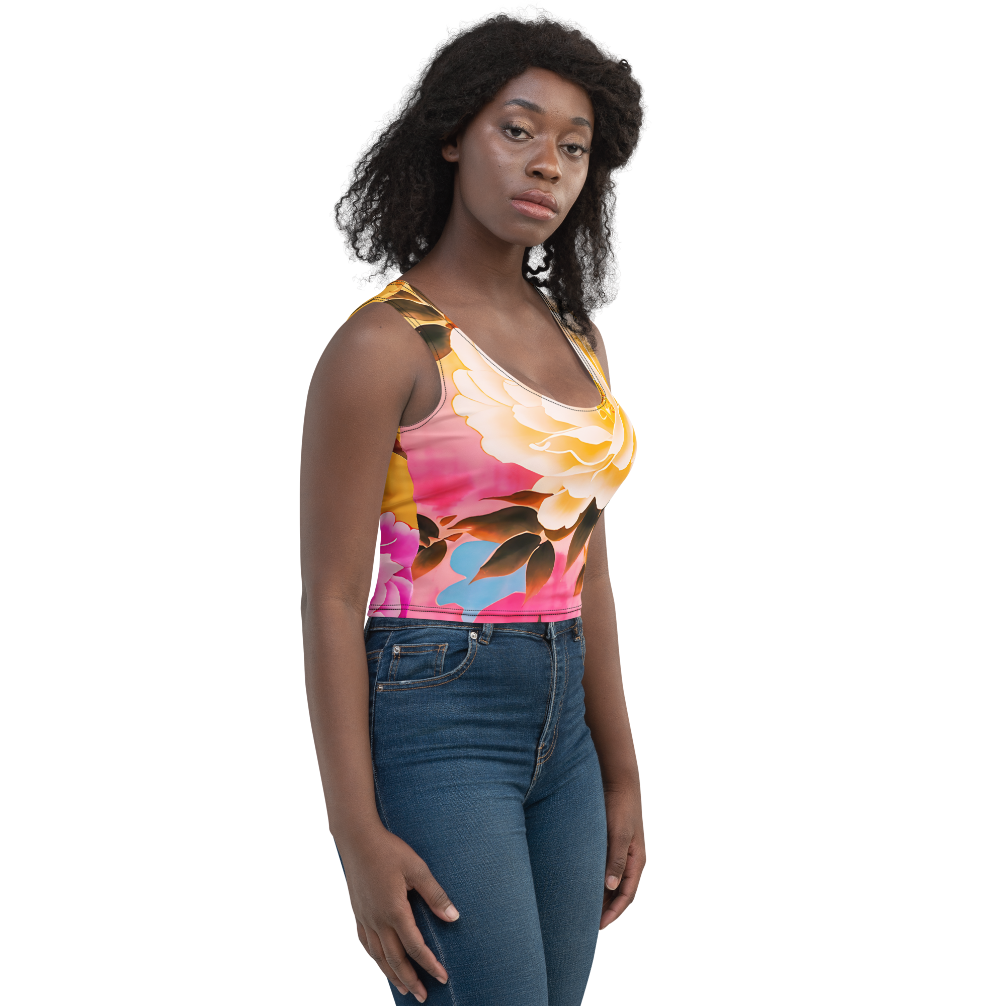 Dual  Art  Crop Top