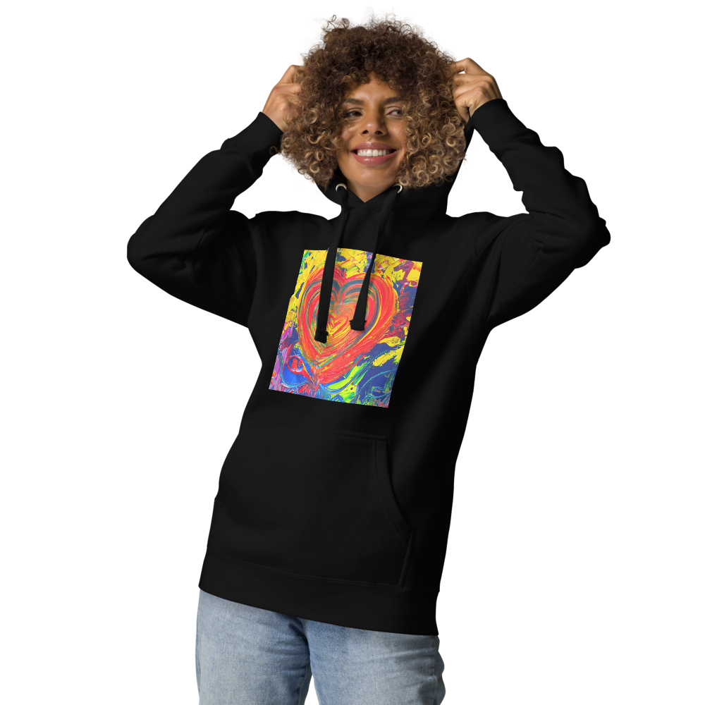 Only Love, Only 사랑 : Unisex Hoodie(Channeled abstract art)