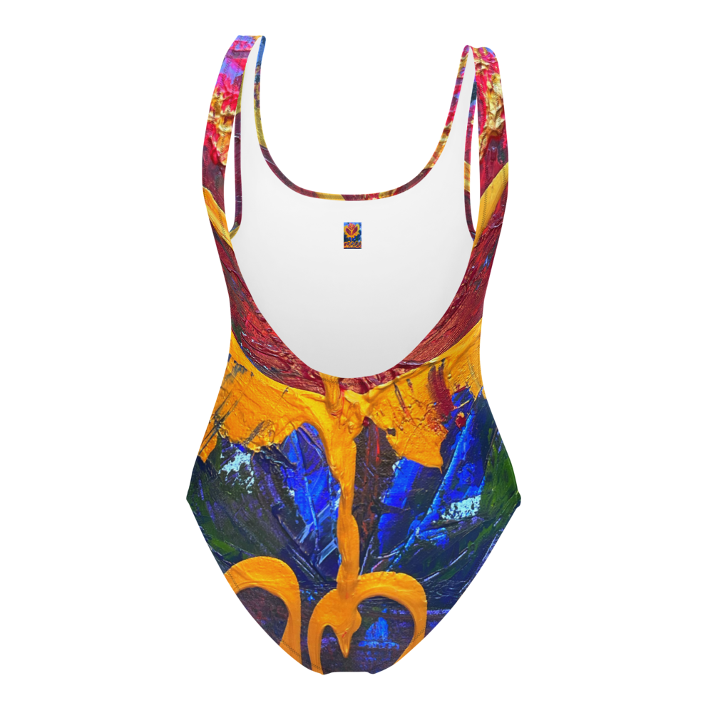 Radiant Abundance: One-Piece Swimsuit