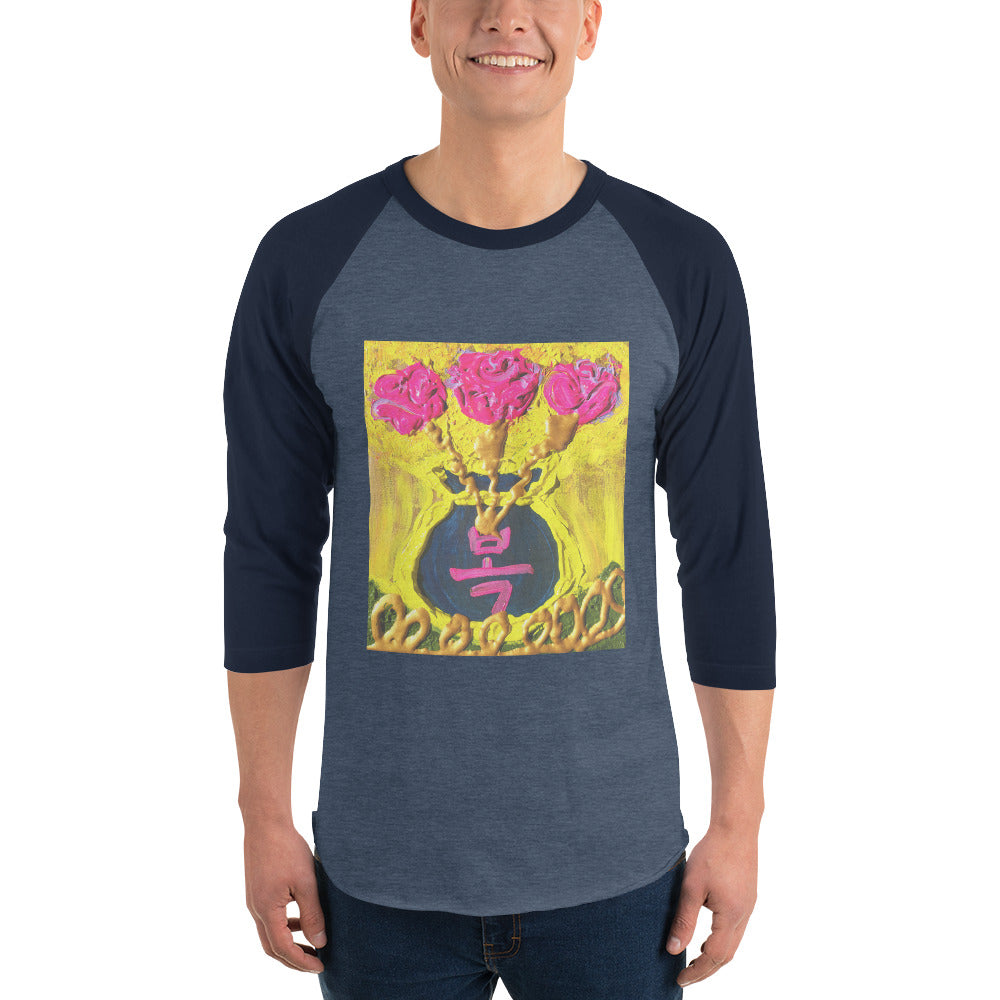 3/4 sleeve raglan shirt