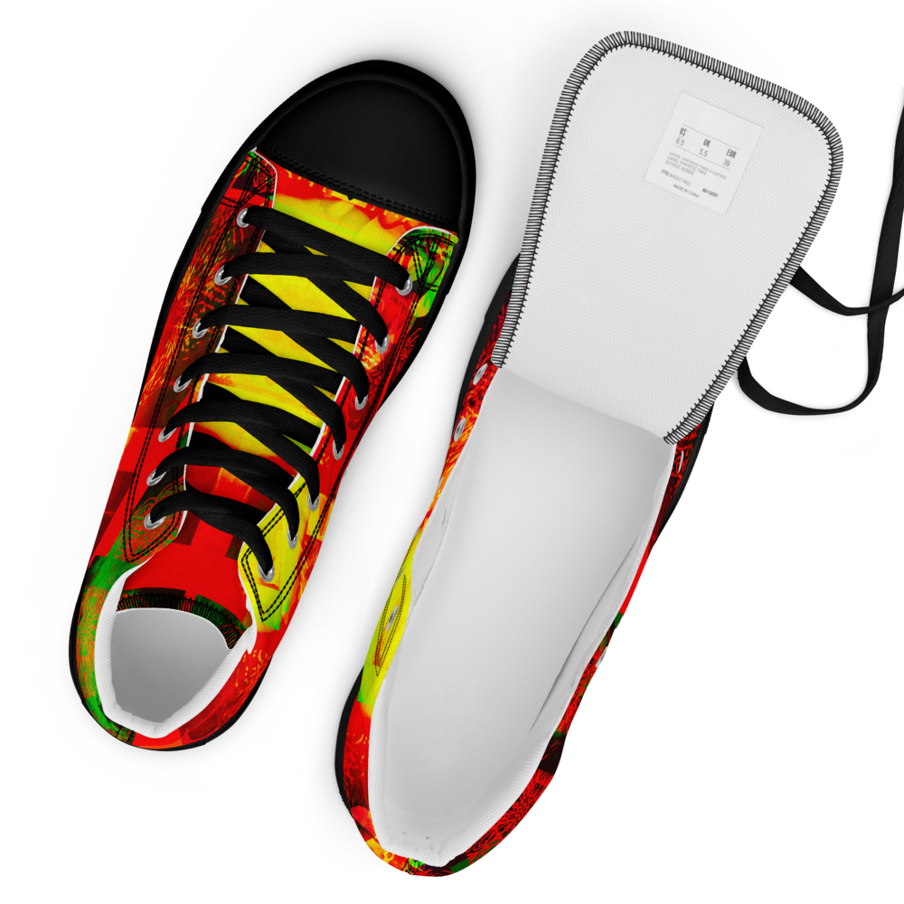 Women’s high top canvas shoes