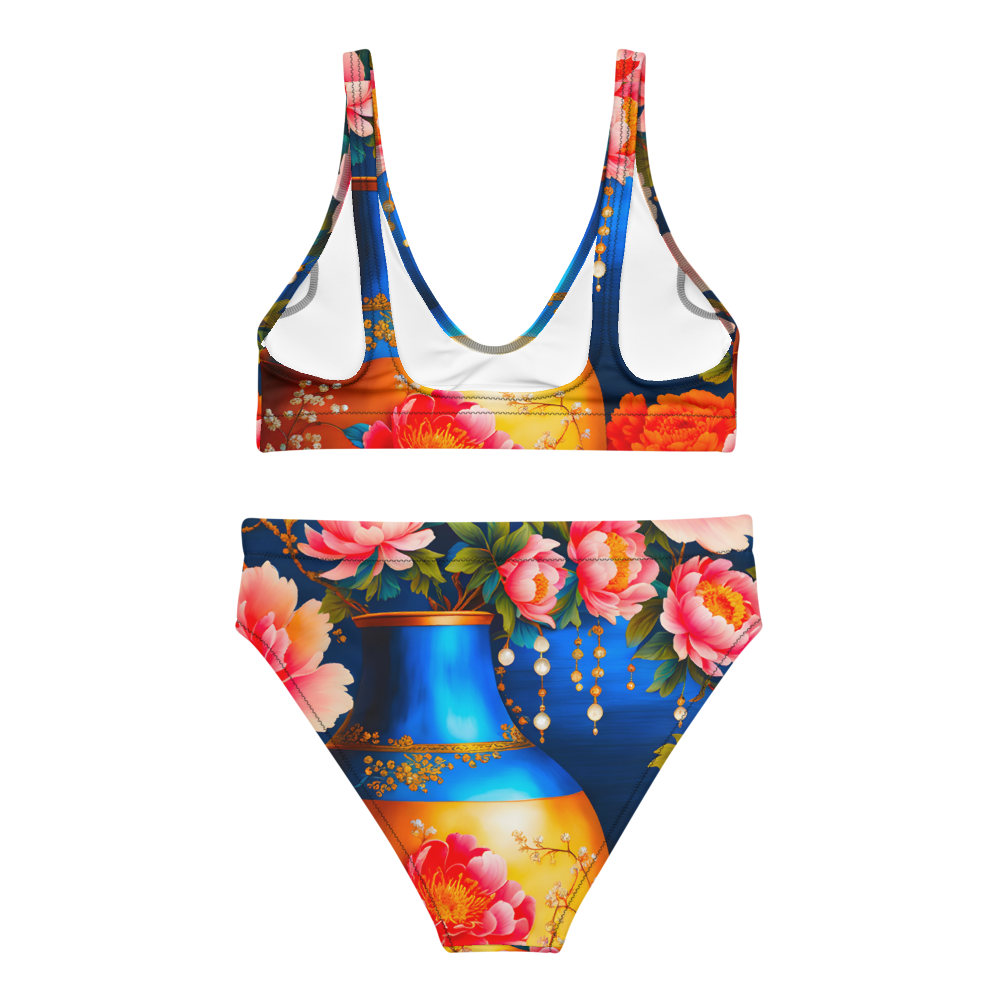 Recycled high-waisted bikini