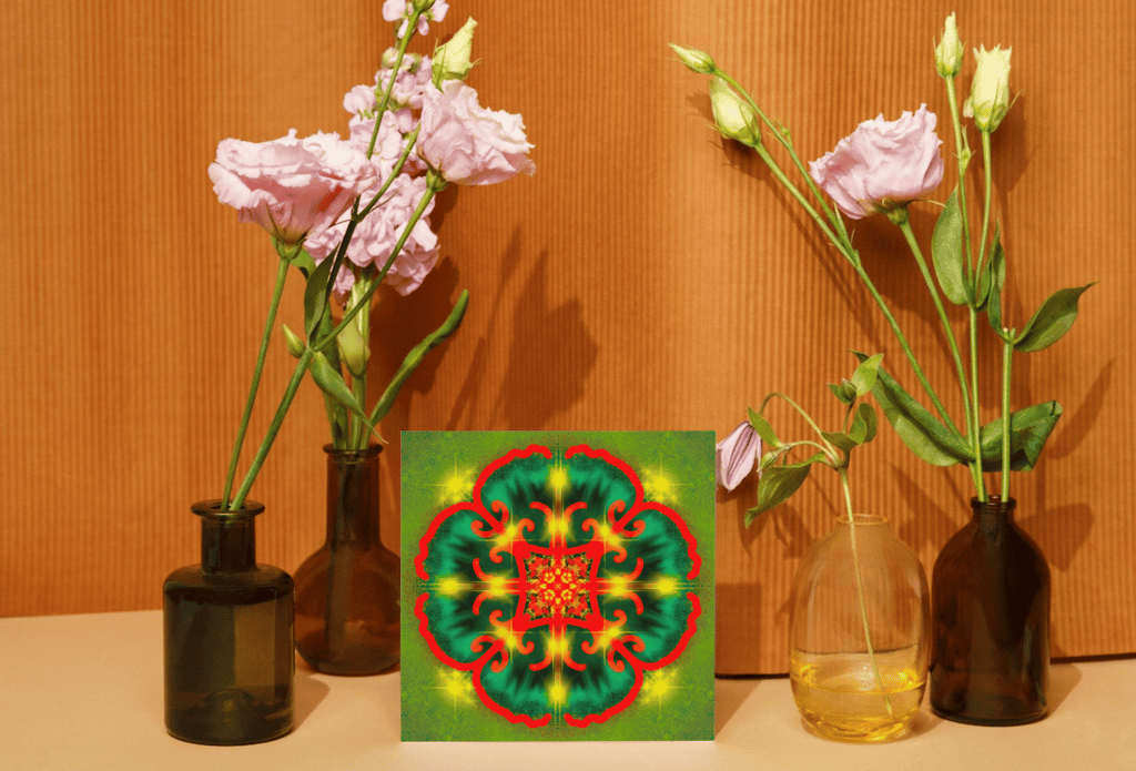 **Sacred Portal 9** – Vibrant Mandala Digital Art Print | Ultra HD 9000x9000px Instant Download