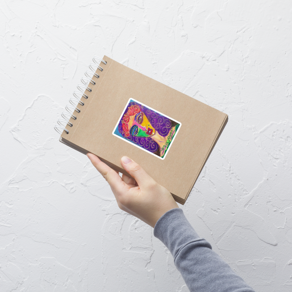 'Radiant Soul ' Original Channeled Art Oil Pastel sticker