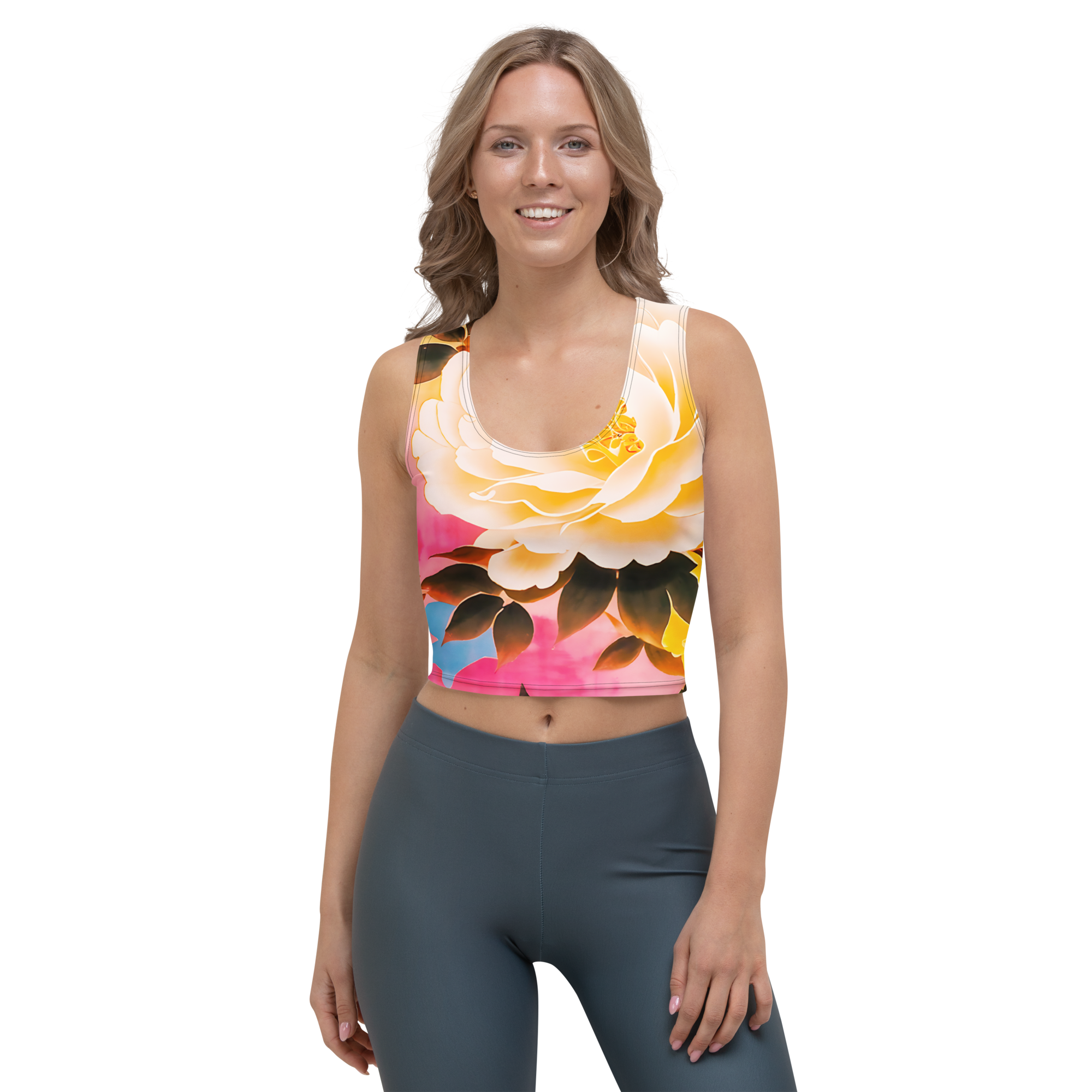 Dual  Art  Crop Top